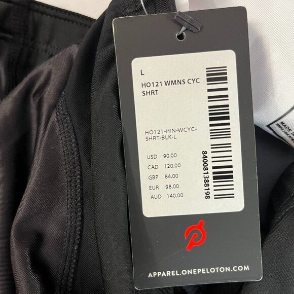 Peloton Women's HO1212 Black Cycle Shorts - Size Large - NWT $120 - Picture 2 of 6